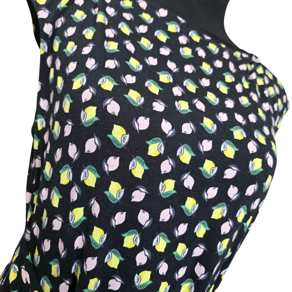 Boden Eda Jersey Lemon Citrus Fruit Printed Dress Sz. 10P - Picture 5 of 9